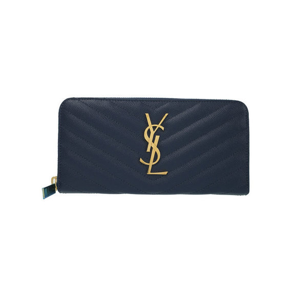 Saint Laurent Zip Monogram Paris Full Wallet - Picture 1 of 5
